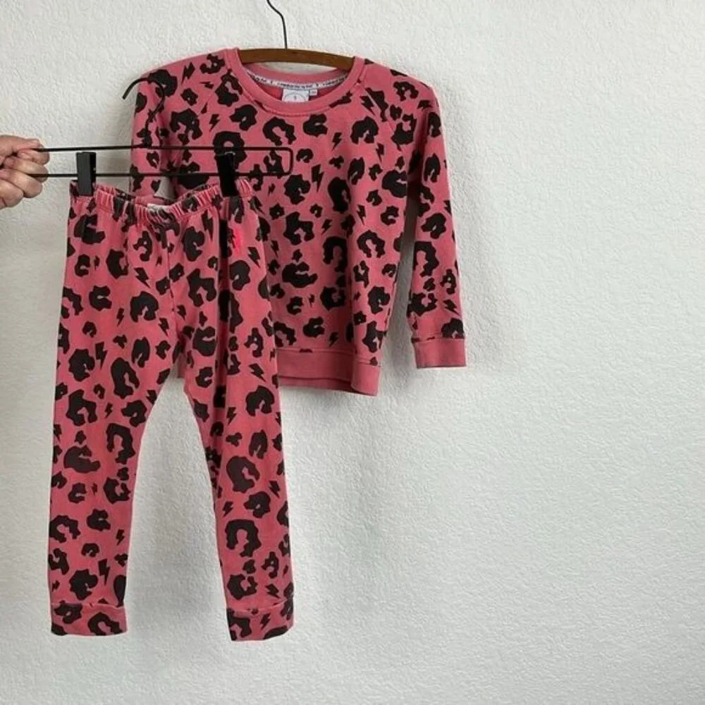 Scamp & Dude Cheetah Set Playset Jogger Sweatshirts